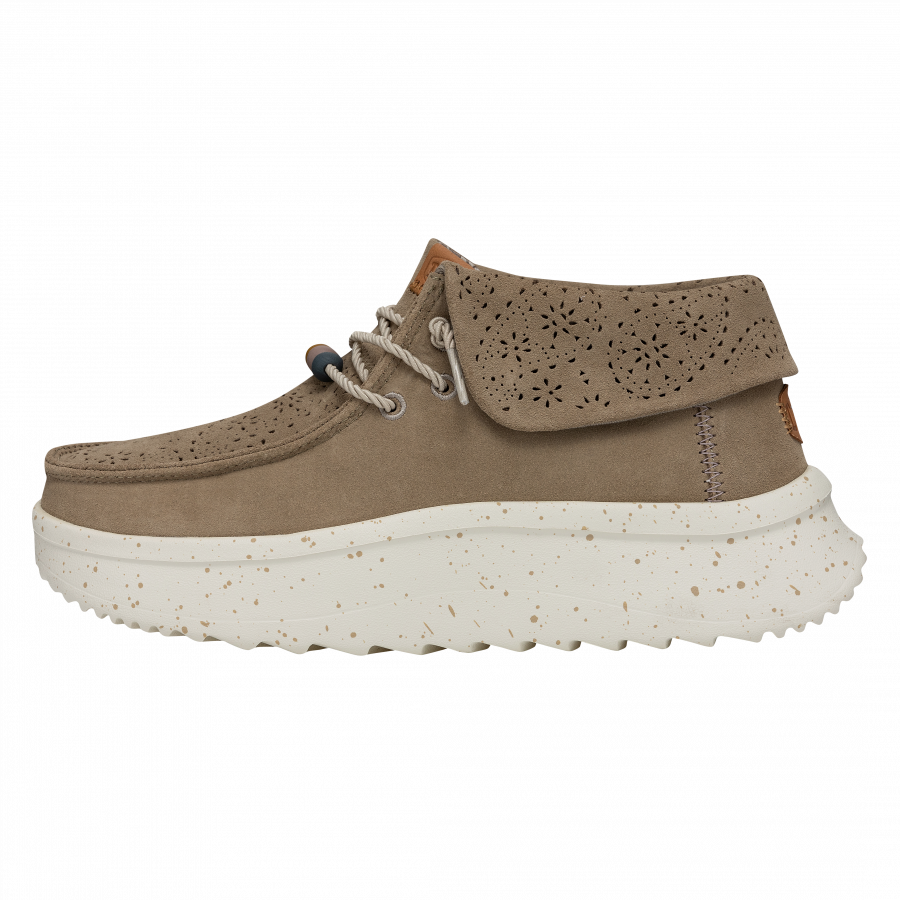 Boots HEYDUDE Women Wendy Peak Apres Suede Cozy Chestnut/Black