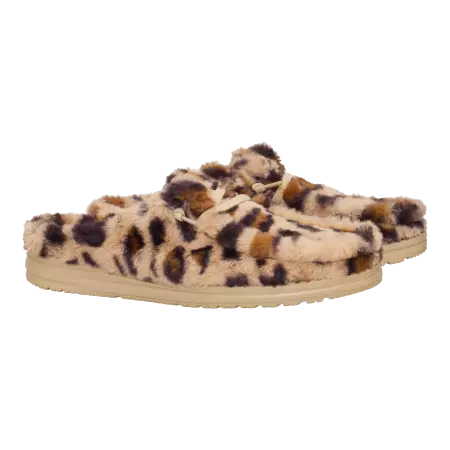 Wendy Slipper Leo Fur 