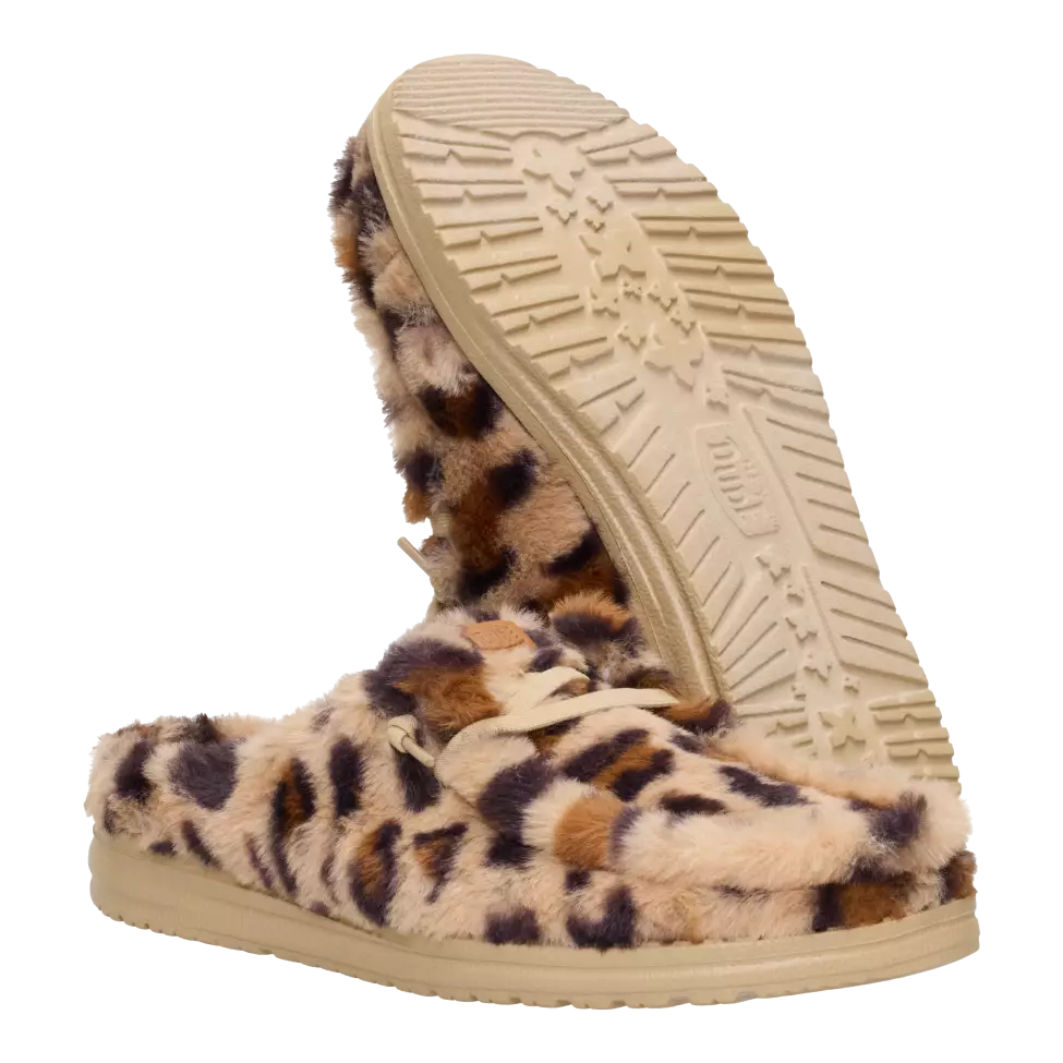 Wendy Slipper Leo Fur 